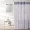 Sonoma Gray Medallion Fabric Shower Curtain