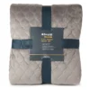 Broyhill Gray Velvet 3-Piece Quilt Set
