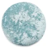 Jolie Aqua Velvet Round Throw Pillow