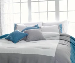 Vittorio Teal & Gray Comforter Set 13 Vittorio Teal & Gray Comforter Set -Broyhill 810485246 810485247 3