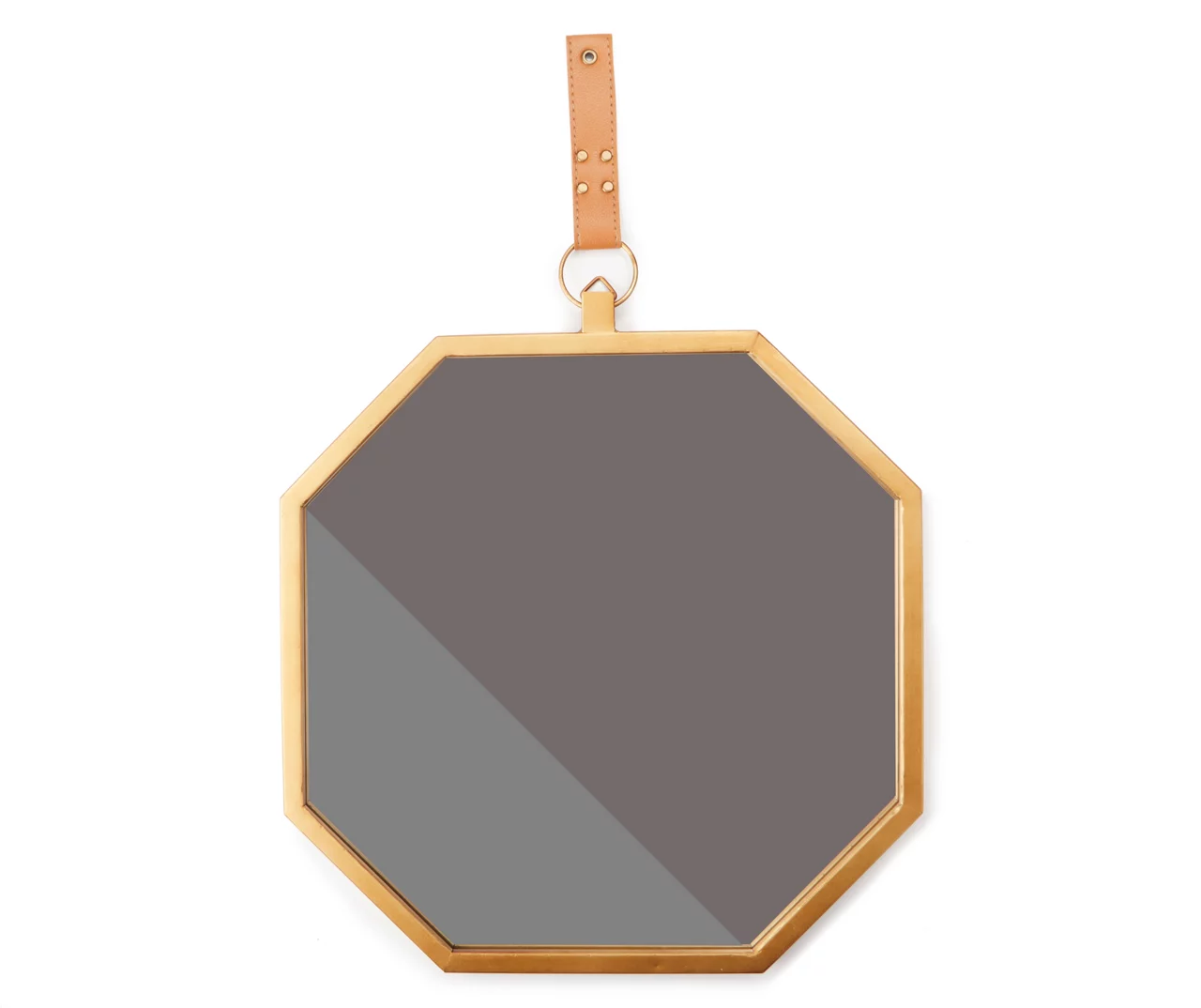 Gold Framed Octagonal Hanging Mirror 1 Gold Framed Octagonal Hanging Mirror