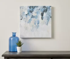 Blue Abstract Stretched Canvas -Broyhill 810498390 2