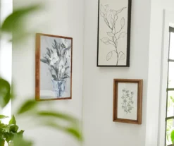 Blue Floral Vase Framed Canvas -Broyhill 810498693 810498698 810498700