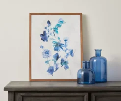 Blue Flowers Framed Canvas 6 Blue Flowers Framed Canvas -Broyhill 810498697 2