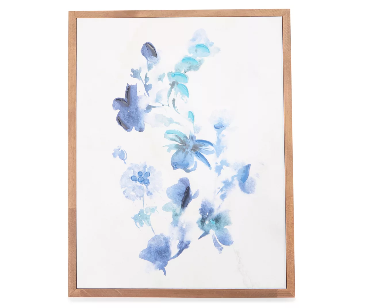 Blue Flowers Framed Canvas 1 Blue Flowers Framed Canvas