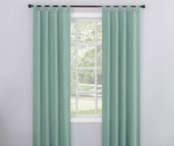 Broyhill 5 Broyhill Durham Semi-Sheer Textured Tab Top Curtain Panel