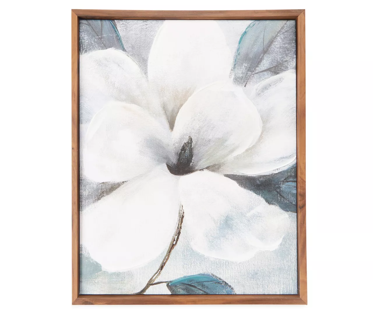 Framed White Floral Canvas 1 Framed White Floral Canvas