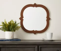 Brown Wooden Wall Mirror 6 Brown Wooden Wall Mirror -Broyhill 810513688 2