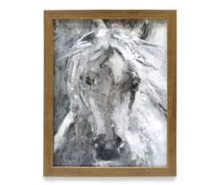 White Horse Framed Plaque