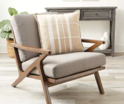 Tan & White Plaid Throw Pillow 5 Tan & White Plaid Throw Pillow -Broyhill 810515801 2