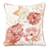 Rust Floral Throw Pillow