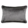Gray Petals Lumbar Throw Pillow