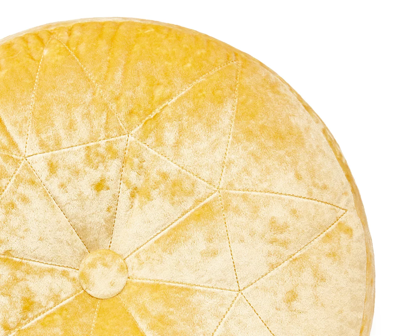 Jolie Yellow Round Throw Pillow 2 Jolie Yellow Round Throw Pillow - Image 2