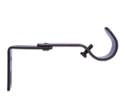 Legacy Brown-Black Adjustable Curtain Rod Brackets, 2-Pack -Broyhill 810524291 4