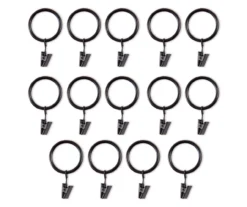 Legacy Brown & Black Curtain Rod Clip Rings, 14-Pack 6 Legacy Brown & Black Curtain Rod Clip Rings, 14-Pack -Broyhill 810524293 3