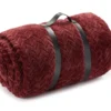 Tawny Port Jacquard Supreme Velvet King Blanket