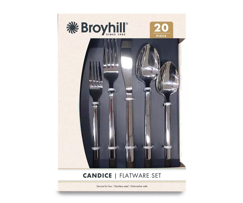 Stainless Steel Candice 20-Piece Flatware Set 1 Stainless Steel Candice 20-Piece Flatware Set