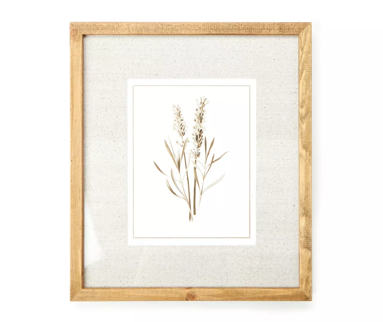 Botanical Linen Framed Print 1 Botanical Linen Framed Print