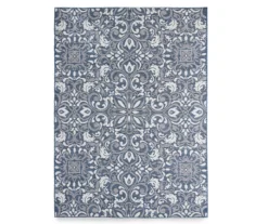 Broyhill Sandpointe Cobalt & Ecru Damask Outdoor Area Rug 15 Broyhill Sandpointe Cobalt & Ecru Damask Outdoor Area Rug -Broyhill 810546506