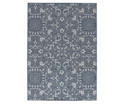 Broyhill Sandpointe Cobalt & Ecru Damask Outdoor Area Rug 16 Broyhill Sandpointe Cobalt & Ecru Damask Outdoor Area Rug -Broyhill 810546507 810546506 810546505 810546504 810546503 1