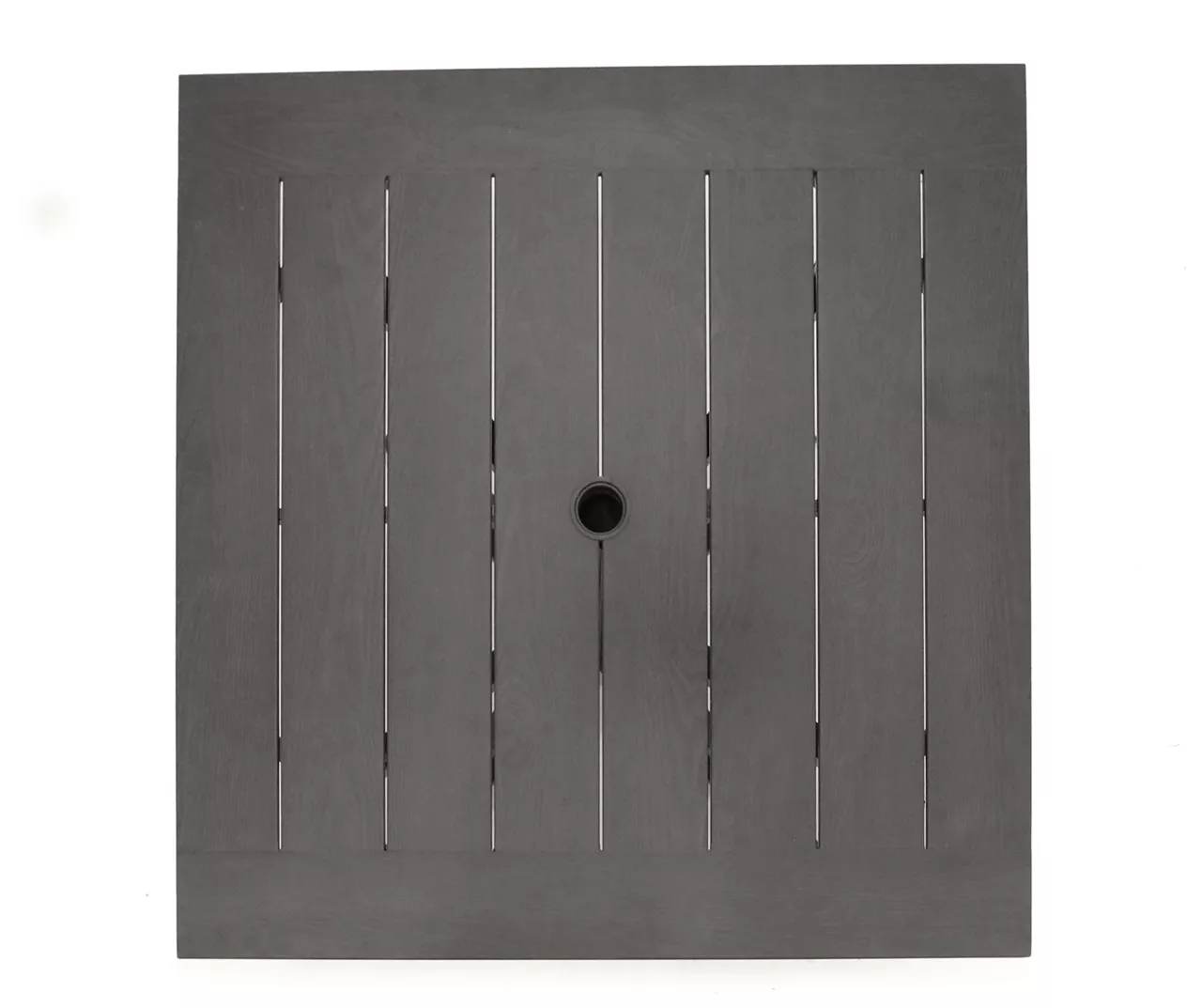 Autumn Cove Brown Wood Look Square Steel Patio Dining Table 4 Autumn Cove Brown Wood Look Square Steel Patio Dining Table - Image 4