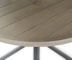 Sandpointe Neutral Steel Round Patio Dining Table 6 Sandpointe Neutral Steel Round Patio Dining Table -Broyhill 810554377 2