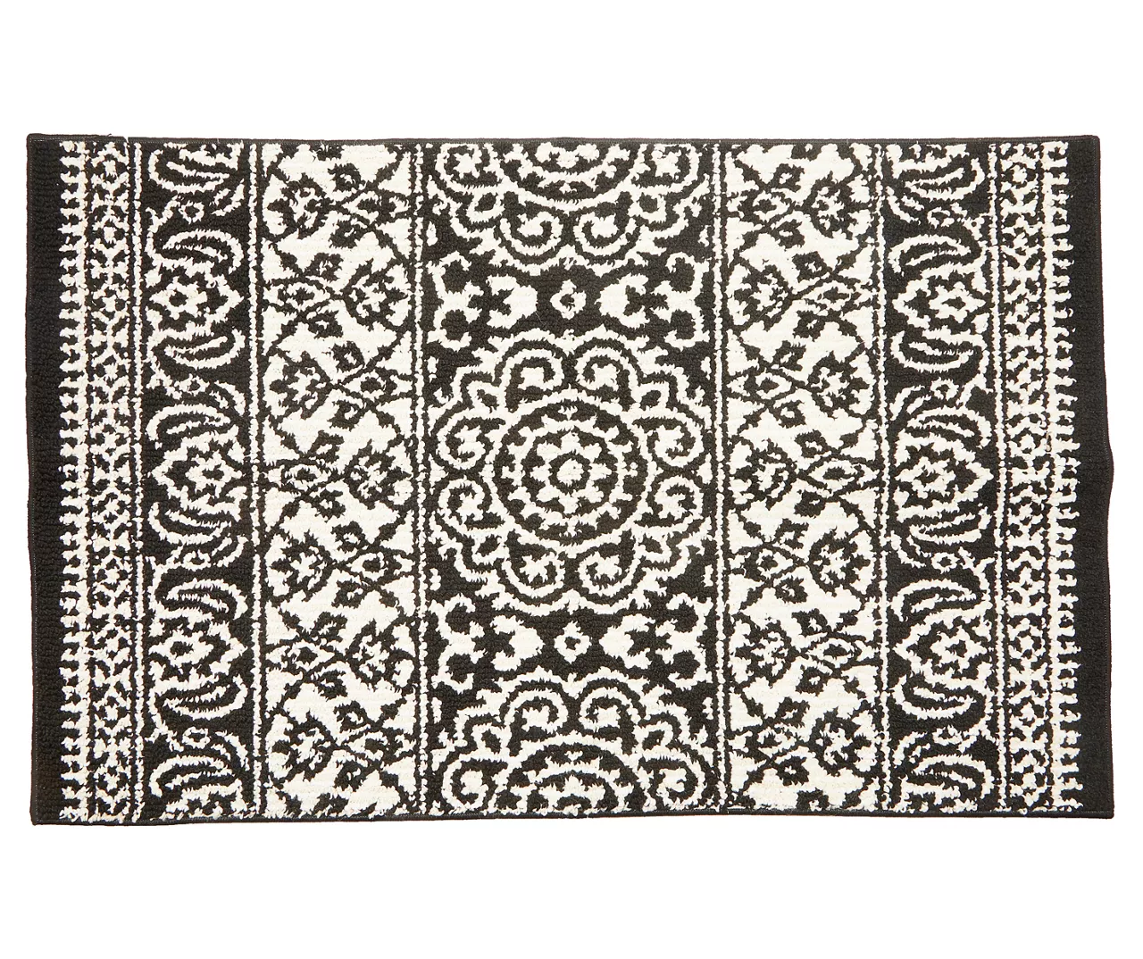 Broyhill Black & White Ornate Fascination Accent Rug 3 Broyhill Black & White Ornate Fascination Accent Rug - Image 3