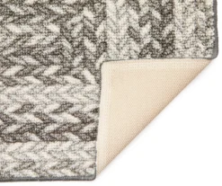 Broyhill Gray Braided Print Accent Rug -Broyhill 810557664 810557666 1