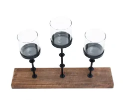 Black & Brown 3-Tier Votive Holder 5 Black & Brown 3-Tier Votive Holder -Broyhill 810561246 3