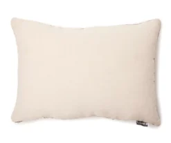 Black & White Knotted Stripe Rectangle Throw Pillow -Broyhill 810565452 1