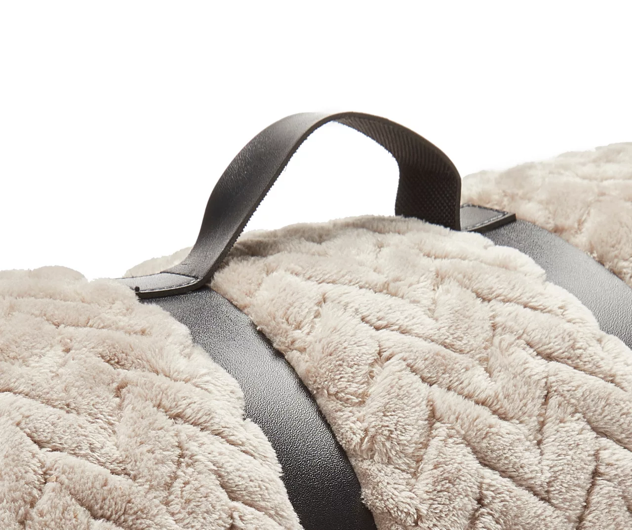 Tan Chevron Embossed Velvet King Blanket 4 Tan Chevron Embossed Velvet King Blanket - Image 4