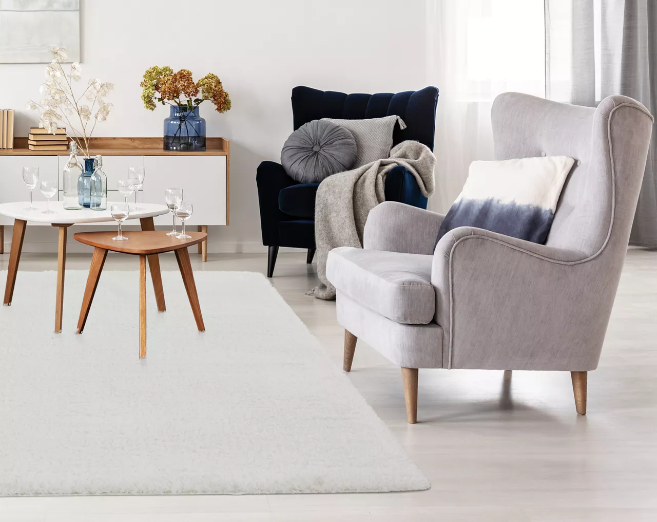 Ritz Ivory Shag Area Rug, (6' X 9') 2 Ritz Ivory Shag Area Rug, (6' X 9') - Image 2