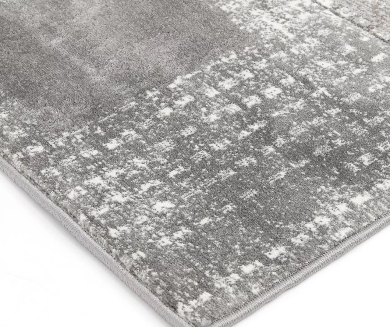 Hollyn Gunmetal Abstract Patchwork Area Rug, (5' X 7') 2 Hollyn Gunmetal Abstract Patchwork Area Rug, (5' X 7') - Image 2