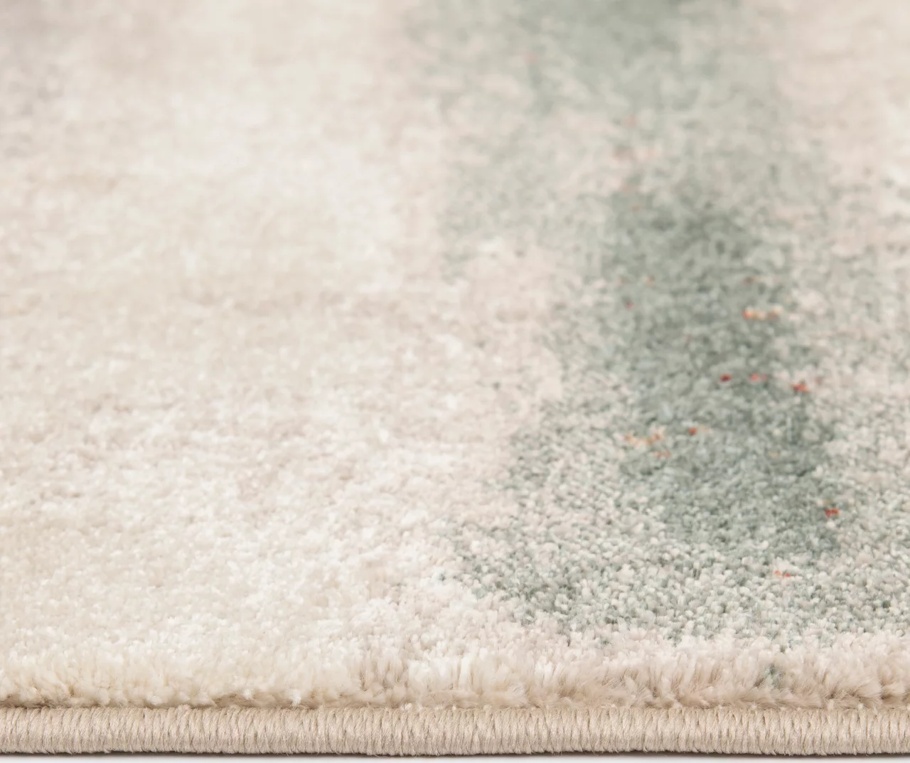 Hadlee Sand, Coral & Green Abstract Area Rug, (6' X 9') 4 Hadlee Sand, Coral & Green Abstract Area Rug, (6' X 9') - Image 4