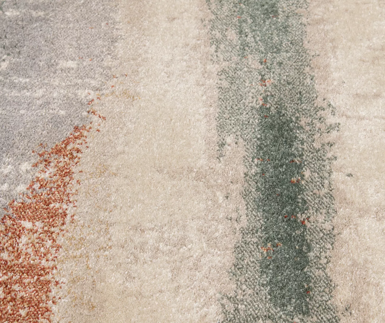 Hadlee Sand, Coral & Green Abstract Area Rug, (6' X 9') 6 Hadlee Sand, Coral & Green Abstract Area Rug, (6' X 9') - Image 6