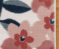 Broyhill Nauru Blue & Pink Floral Outdoor Area Rug -Broyhill 810586608 810586609 810586610 A1 1 1