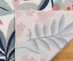 Nauru Blue & Pink Floral Outdoor Area Rug, (8' X 10') -Broyhill 810586608 810586609 810586610 A2 1