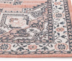 Broyhill Braiden Orange & Navy Floral Medallion Outdoor Area Rug -Broyhill 810587368 810587369 810587370 2