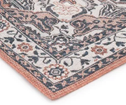Braiden Orange & Navy Floral Medallion Outdoor Area Rug, (8' X 10') 10 Braiden Orange & Navy Floral Medallion Outdoor Area Rug, (8' X 10') -Broyhill 810587368 810587369 810587370 3 1