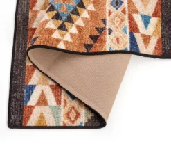 Broyhill Orange & Brown Geometric Accent Rug -Broyhill 810602767 A8 1
