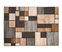 Broyhill Gray & Taupe Color Block Accent Rug -Broyhill 810602770 A0