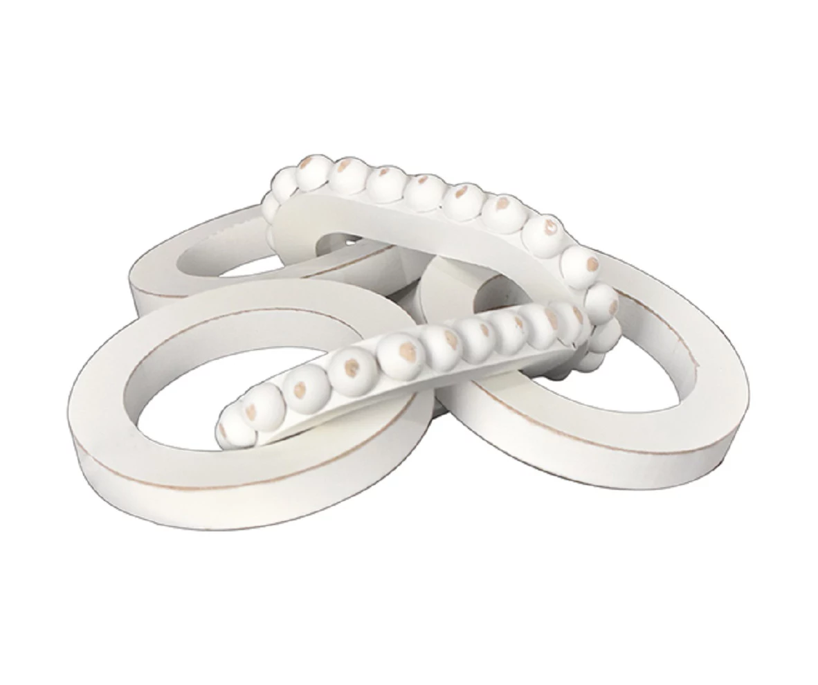 White Bead Chain Tabletop Decor 1 White Bead Chain Tabletop Decor