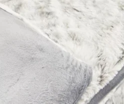 Gray Marble Print Faux Fur King Comforter 9 Gray Marble Print Faux Fur King Comforter -Broyhill 810617619 810617562 A8 4 2 1